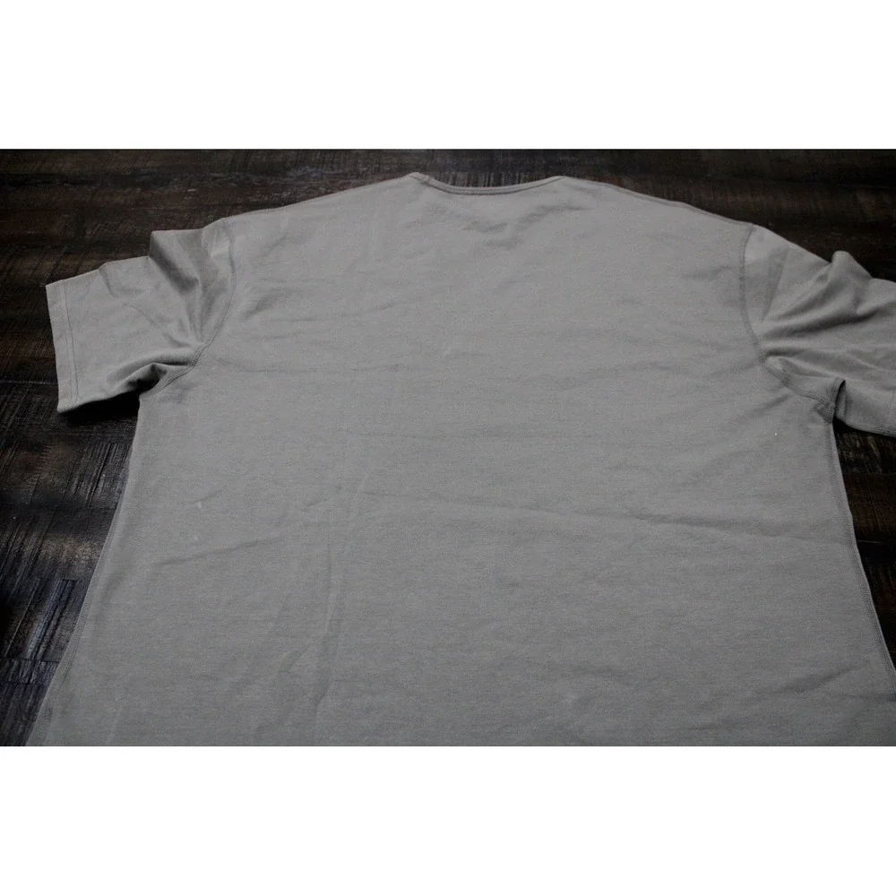 BYLT LUX Shirt Mens 2XL Olive Green Short Sleeve Curved Hem Premium Basic Tee - Picture 8 of 8